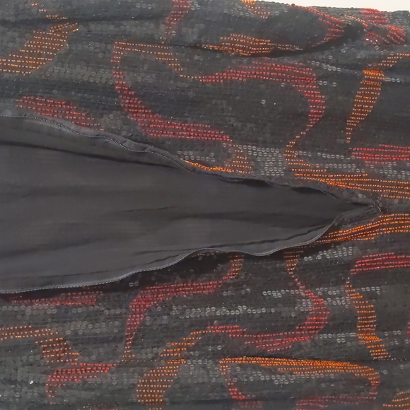 Vintage Cache Silk Lined Sequinned Cocktail Party Dress - Picture 10 of 10